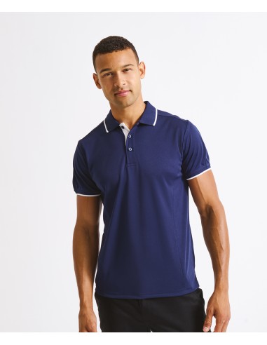 PRE-PR618-Mens Contrast Coolchecker® Polo